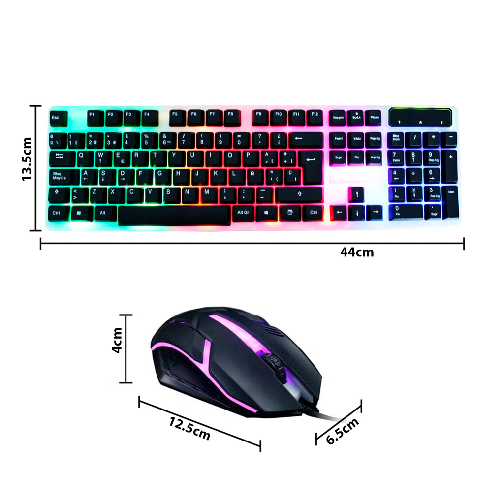 Combo Teclado Mouse Gamer KT288 USB