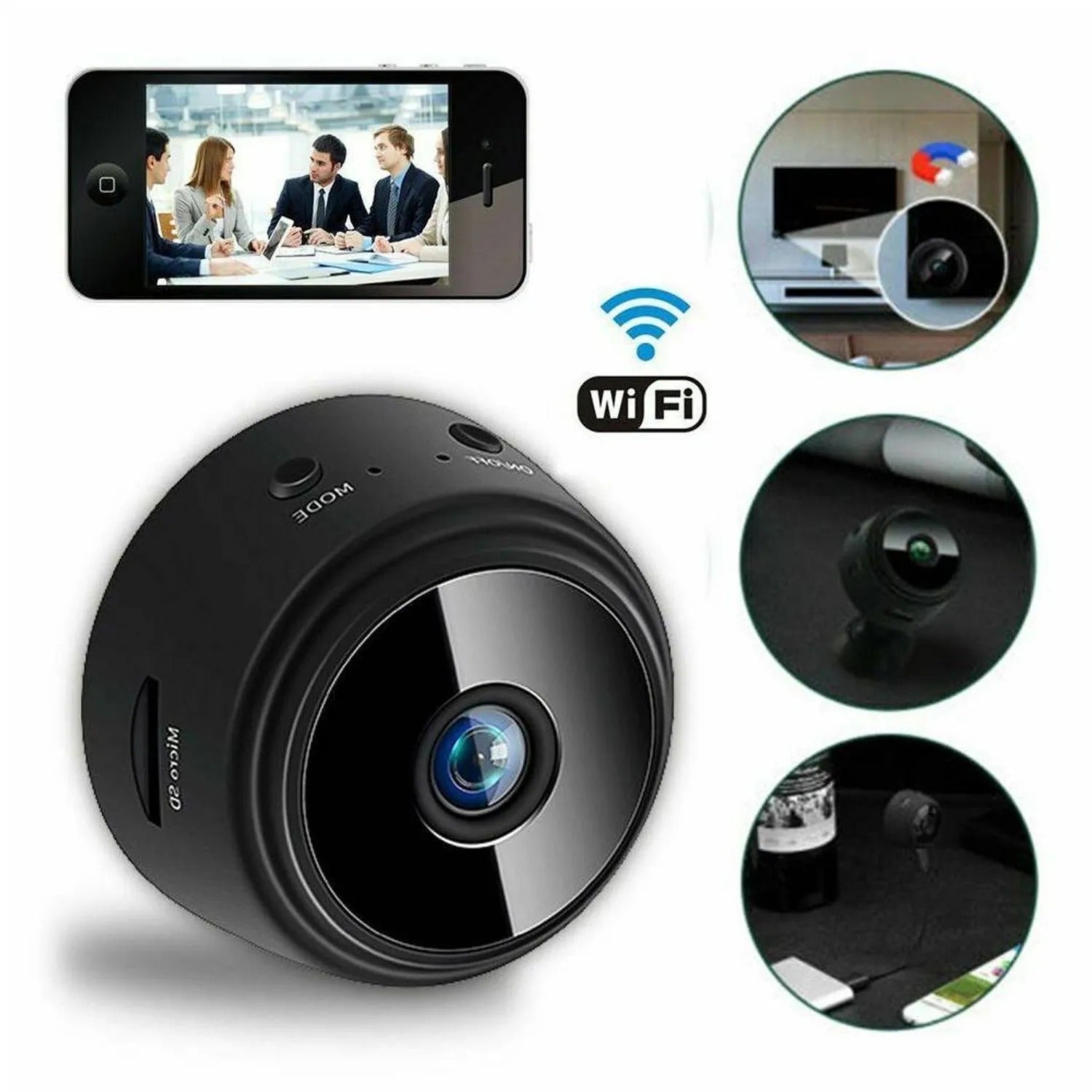 A106 Mini Cámara Espía IP WiFi A9 ESP